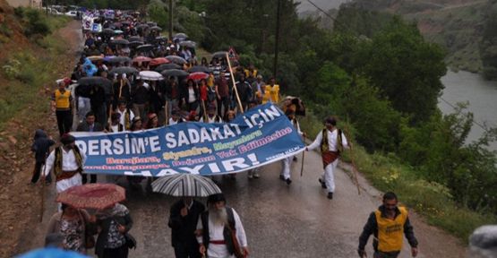 Dersim’e sadakat yürüyüşü yapıldı