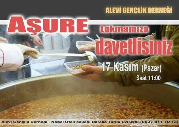 Alevi Gençlik Derneği'nden Aşure Etkinliği
