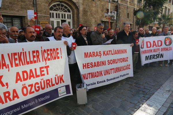 Mersin'de Maraş Katliamı Protesto Edildi