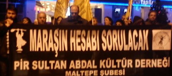 Maltepe'de 'Maraş katliamı' eylemi