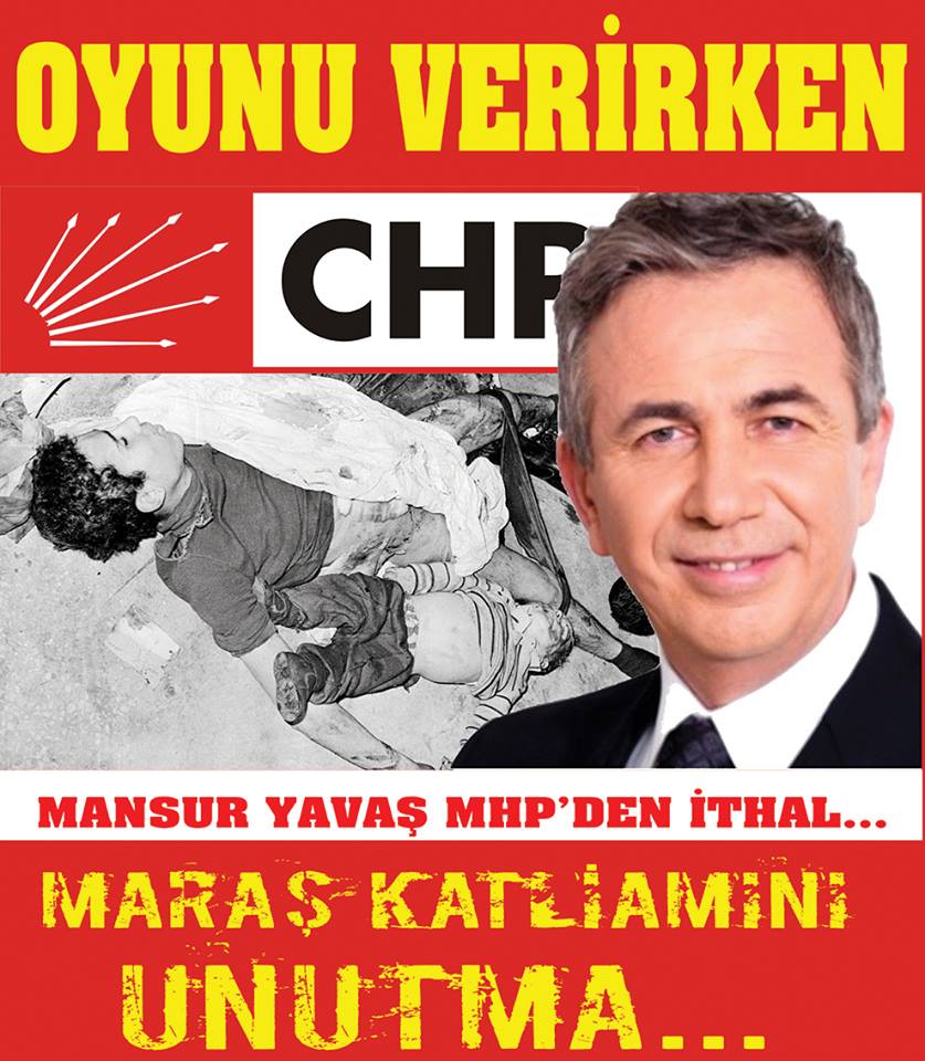 Oyunu Verirken Maraş Katliamını Unutma 