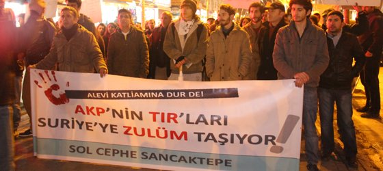 Sancaktepe'de Suriye’deki Alevi katliamına tepki