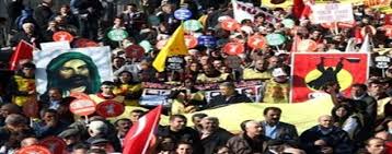 Aleviler'den Suriye Protestosu