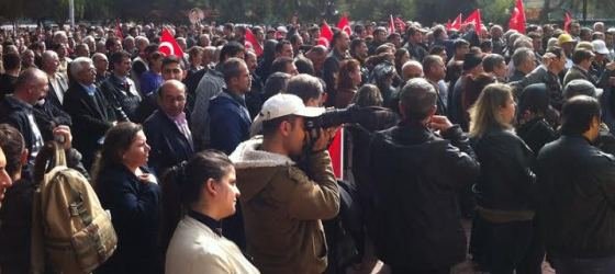 Samandağ'da Alevi katliamlarına karşı miting