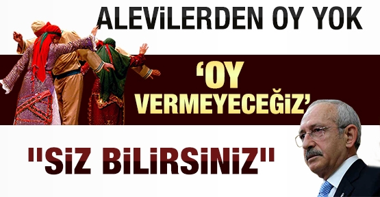 Aleviler Uyanıyor! Sizin Oy Deponuz Değiliz Cehape