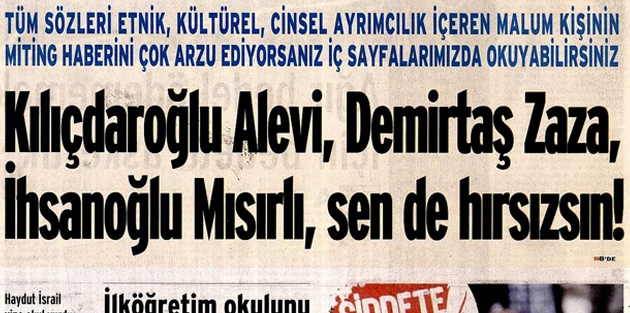 BirGün'den Erdoğan'ı kızdıracak manşet: Sen de hırsızsın!